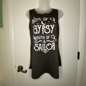 Soul of a gypsy mouth of a sailor Muscle Tank